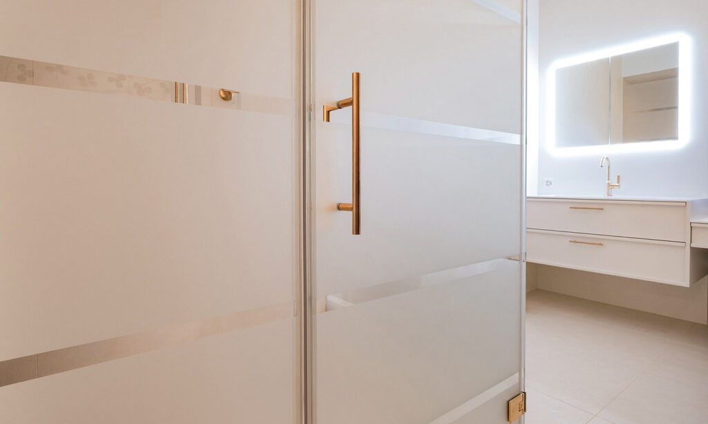 Ferienwohnung Lenzerheide Duschbereich